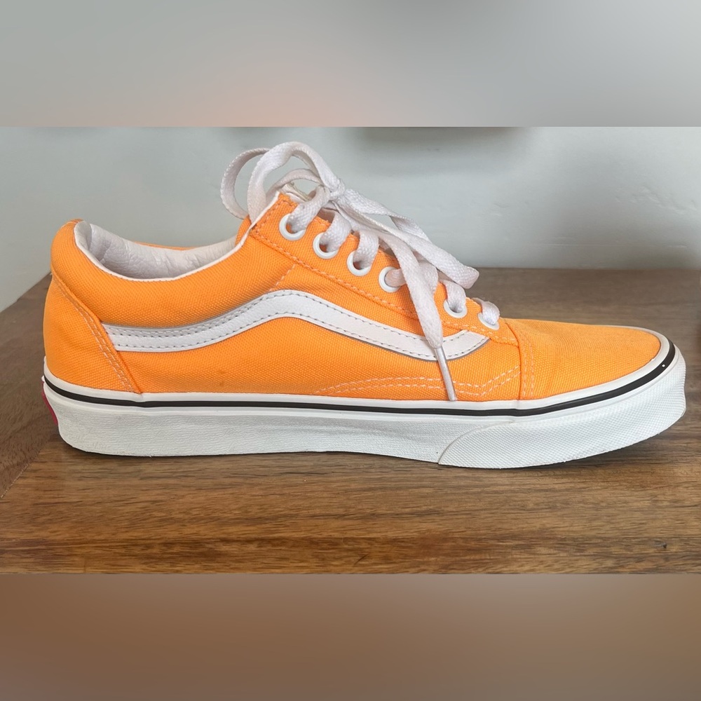 Vans Orange Canvas Sneakers